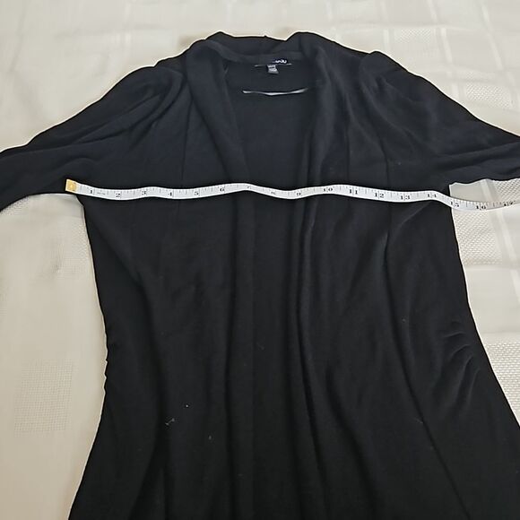 Le Chateau Casual Open-Front Cardigan Black XS - Picture 8 of 16